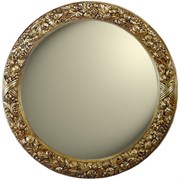 Круглое зеркало диаметр 101 золото