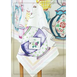 Скатерть с чайными сервизами - фото 4861