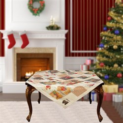 Скатерть на квадратный стол с люрексом  Шарон dis.3 - фото 5693